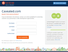 Tablet Screenshot of caveated.com